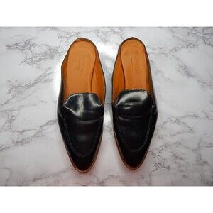 Everlane Womens The Modern Loafer Mule Black sz 9